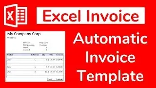 Excel Template - Automatic invoice Part 1- Doctor Excel #092