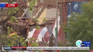 Damage in Rome Tuesday afternoon