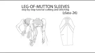 leg of mutton sleeve cutting and stitching/ class-26/ pattern making for beginners