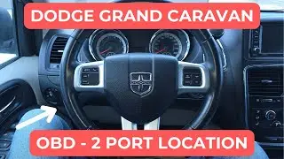 Location of OBD - 2 Port / Diagnostics Port on Dodge Grand Caravan (2008 - 2019)