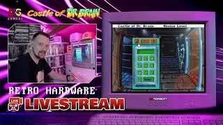 🔴 Real MS-DOS PC Livestream - Am I smart enough to work in the Castle of Dr. Brain? [🔴LIVE]