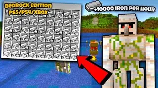 Best Minecraft Iron Farm in 1.21 Minecraft Bedrock Edition PC/PS4/PS5/Xbox