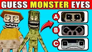 ZOONOMALY in Minecraft⭐Guess The MONSTER By EYES and VOICE 😀Smile Cat😺Zookeeper😀Stick Spider🕷️Cow