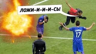 ФАНАТЫ ПЕРЕШЛИ ЧЕРТУ. Петарды и фаеры против футболистов. Футбольный топ 