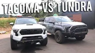 24 Tacoma VS 24 Tundra - Casual Comparison of Toyota's Newest Trucks (From An Owner)