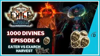 1000 DIVINES 🌻🌻🌻 EATER VS EXARCH FEATURING OSHABI -  Path of Exile 3.22 Trial of the Ancestors