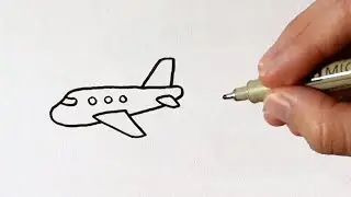 Zo teken je een Vliegtuig! Doodle Dag #50!