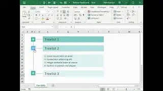 Effect Treelist Rollover Toggle demonstrates the use of a Treelist Effect for xlui for Excel