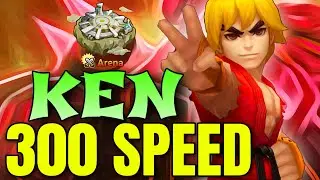 KEN with Over 300+ SPD performs in Arena - Summoners War
