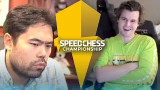 Magnus Smiles As Hikaru Goes For A Quick Draw | Hikaru vs Magnus | Speed Chess 2022