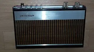 UNIVERSUM радиоприемник немецкий Старый , испытываем проверяем слушаем 60-х годов.