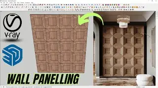 How to make Wall panelling in Sketchup | Sketchup | Vray render