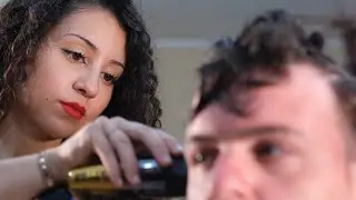 ASMR 💈IRIS LADY BARBER  “LOUIS VUITTON”