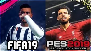 NEW FIFA 19 vs PES 2019 GAMEPLAY PLAYER FACES