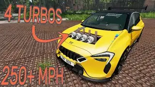 4 TURBOS ON ONE CAR ? - BeamNG.drive - Innocent Customs Quad Turbo Vivace / Tograc