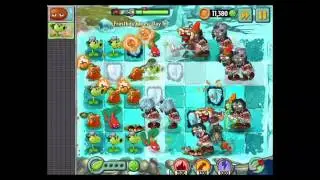 Plants vs. Zombies 2 - Frostbite Caves - Day 16 Walkthrough