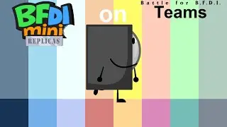 If BFDI Mini Replicas Characters were on BFB Teams