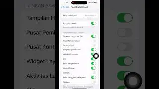 Cara mengaktifkan/menonaktifkan pusat pemberitahuan (notification center) di lockscreen iPhone