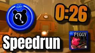 THE HUNT SPEEDRUN | Piggy's 'Time' Badge Any% Speedrun in 0:26 (The Hunt)