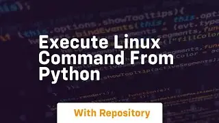 execute linux command from python