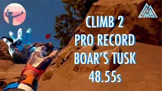 The Climb 2 Speedrun - Alps Boar's Tusk - New Pro Record 48.5s - VR Mountain Climbing - Oculus Quest