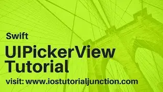 How to create UIPickerView in swift3 tutorial