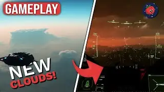 Diving Through Star Citizen 3.19's New Clouds on The City Planet of ArcCorp
