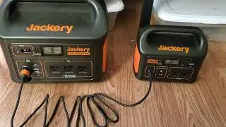 Recharging a Jackery 300 Watt Power Station with a Jackery 1000 Watt Power Station Pt. 2