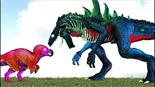 GODZILLA - ZILLA JR - GODZILLARK VS SHOCK DODOREXY BOSS AG REBORN (ARK SURVIVAL EVOLVED BATTLE)