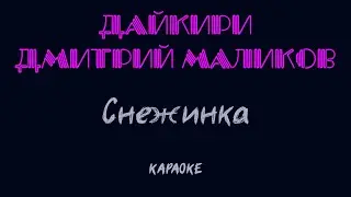Дайкири и Дмитрий Маликов - Снежинка (караоке)