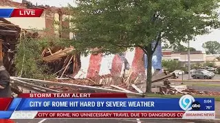 Damage in Rome update at 5 pm