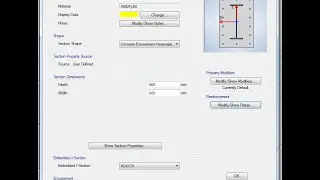 ETABS-Define Frame Section Properties