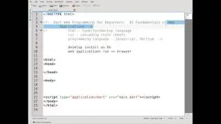 Dart Web Programming for Beginners:  01 Fundamentals of Web Applications