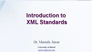XML Standards (Part 2/2)