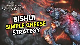 How to CHEESE Bishui Golden Eyed Beast without dodging in Black Myth Wukong
