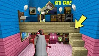 БАБКА ГРЕННИ ПОСТРОИЛА СЕКРЕТНЫЙ ДОМ ПОД ДОМОМ ХУЛИГАНА В МАЙНКРАФТ НУБ В MINECRAFT ТРОЛЛИНГ GRANNY
