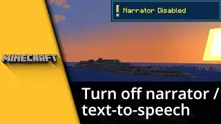 How to turn off narrator in Minecraft ✅ Tutorial