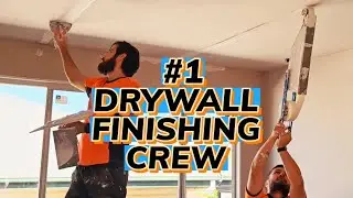 DRYWALL FINISHING CREW TAPING A HOUSE WITH TAPEPRO MUD BOX |   DRYWALL GANGSTERS