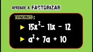 Factorización de TRINOMIOS cuadráticos || Dos ejercicios bien explicados