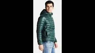 Одежда с AliExpress - Зимняя легкая мужская куртка с капюшоном
