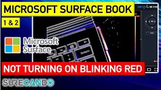 Microsoft Surface Book 1/2 Blinking RED LED Not turning on. Manual eject method.