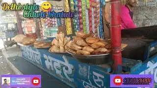 DELHI KE MASHUR || chhole bhature || ckrock with jha jii
