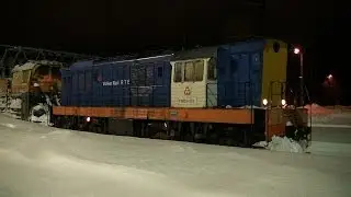 Тепловоз ЧМЭ3-4132+снегоуборочный поезд СМ-2 / CME3-4132 and snow plough SM-2