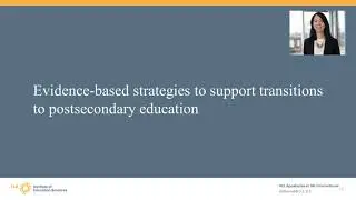 Paving the Pathway to College & Career: Transitions to Postsecondary Education (REL Appalachia)
