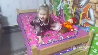 Покрывало из рогожки для внучки 😻