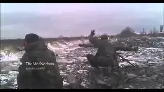 СПГ 9 сил АТО ведет огонь по ДНР   Ukrainian SPG 9 'Spear' shooting at pro Russian rebels Украина  Н