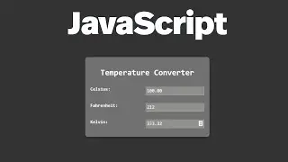 How to create a Temperature Converter in JavaScript.| Amin Coding