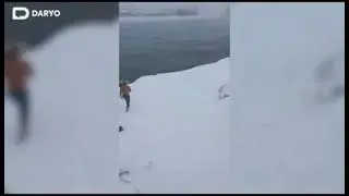 Daxshat Norin daryosida -16 daraja sovuqda 80 yoshli otaxon xammani lol qoldirdi