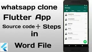 Whatsapp clone flutter app |Building a whatsapp clone |Flutter Project |Flutter Tutorial