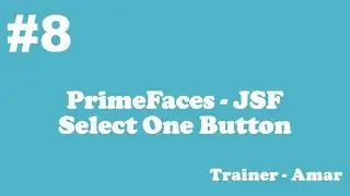 PrimeFaces - JSF Tutorial || Select One Button in PrimeFaces using Netbeans IDE || Part-8